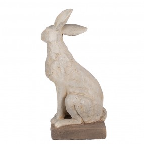 25MG0039 Statuetta decorativa Coniglio 55 cm Grigio Materiale ceramico