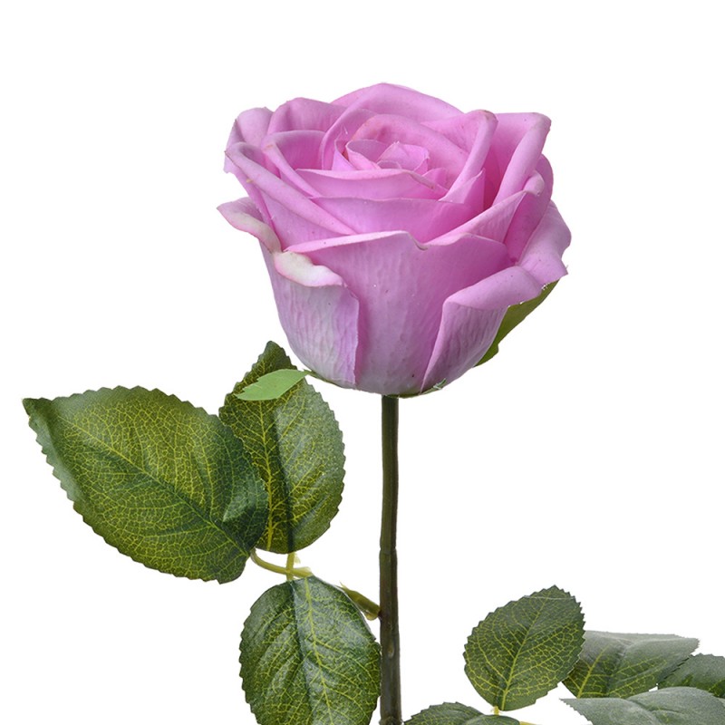 6PL0273 Kunstblume Rose 44 cm Violett Kunststoff