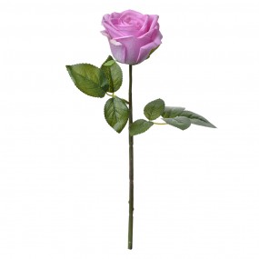26PL0273 Artificial Flower Rose 44 cm Purple Plastic