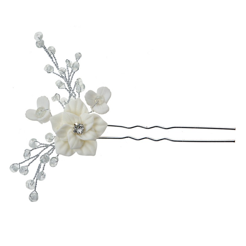 JZHC0055 Bobby Pin 12 cm Silver colored Metal