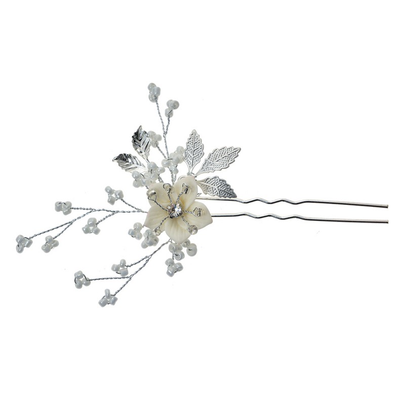 JZHC0056 Bobby Pin 12 cm Silver colored Metal
