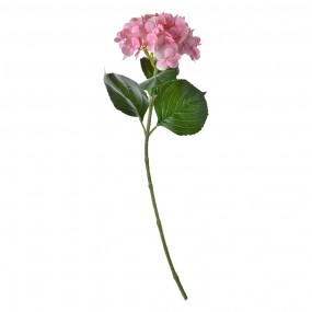 25PL0068 Fleur artificielle Hortensia 65 cm Rose Plastique