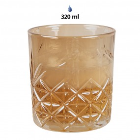 26GL4885 Bicchiere d'acqua 320 ml Giallo Vetro Bicchiere