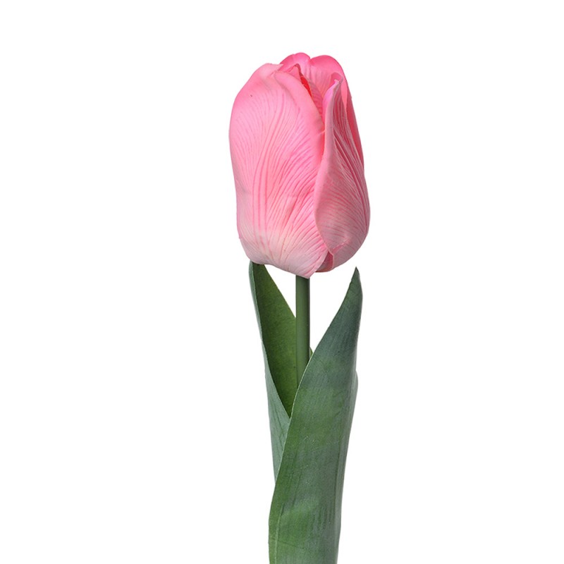 6PL0236 Fiore artificiale Tulipano 50 cm Rosa Plastica