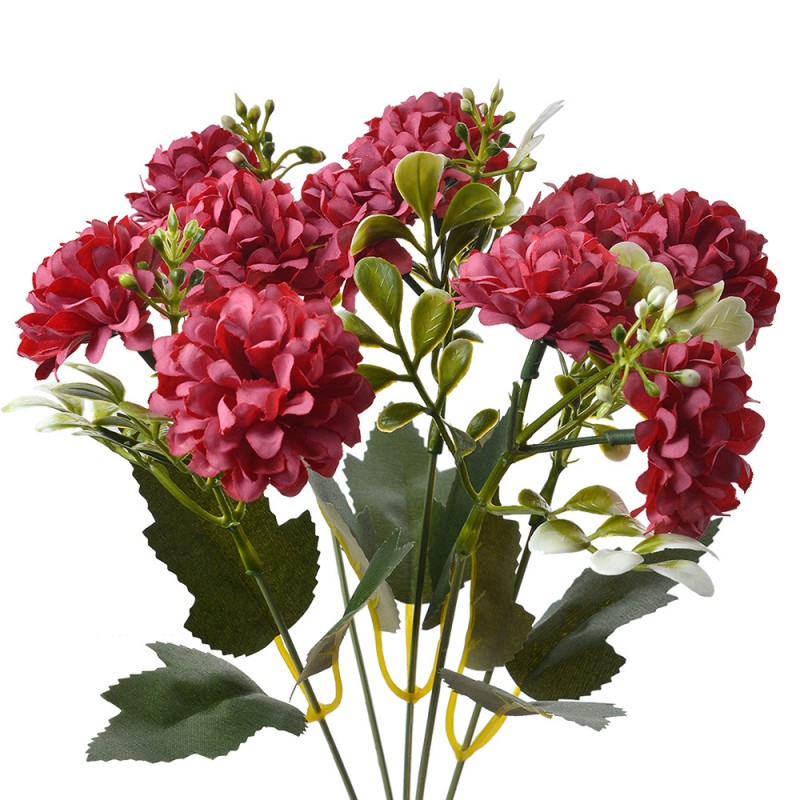 6PL0261 Fleur artificielle 30 cm Rouge Plastique