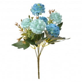 26PL0265 Fleur artificielle 28 cm Bleu Plastique