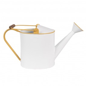 26Y5510 Decorative Watering Can 39x13x21 cm White Yellow Metal Bee