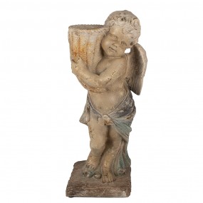 25MG0041 Decorative Figurine Angel 58 cm Green Beige Ceramic material