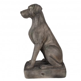 25MG0044 Figur Hund 73 cm Grau Keramikmaterial