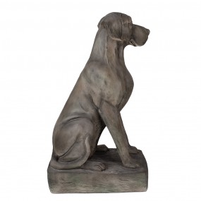 25MG0044 Figur Hund 73 cm Grau Keramikmaterial