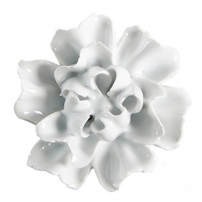 265305 Door Knob Flower Ø 6cm White Ceramic