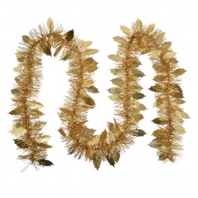 265545Y Christmas garland 200 cm Gold colored Plastic