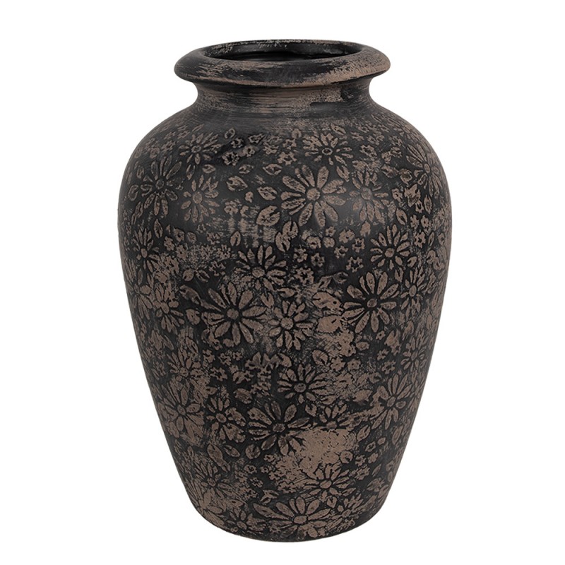 6CE1707 Vase Ø 18x26 cm Gris Céramique