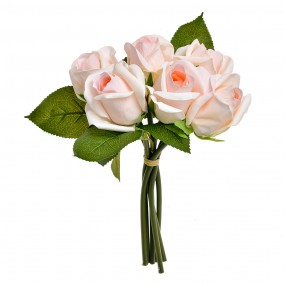 26PL0239 Fleur artificielle Rose 24 cm Rose Plastique