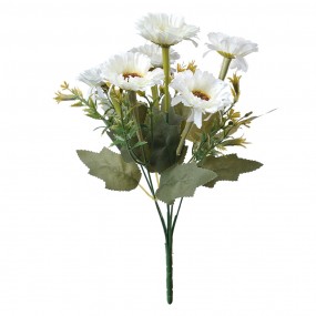 26PL0245 Fiore artificiale 30 cm Bianco Plastica