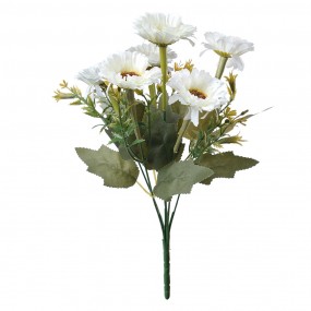 26PL0245 Fleur artificielle 30 cm Blanc Plastique