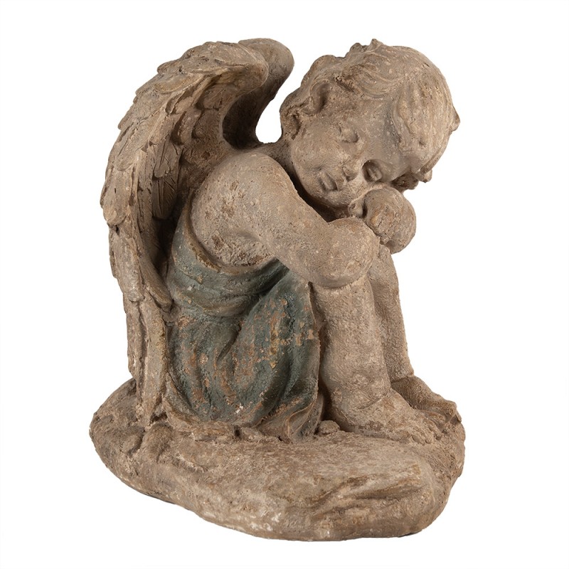 6MG0103 Figurine Angel 36 cm Beige Ceramic material