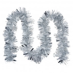 265558 Christmas garland 200 cm Silver colored Plastic