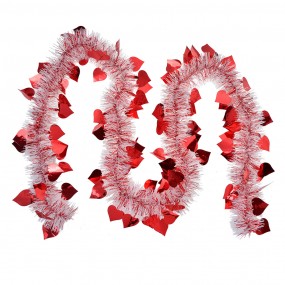 265561R Ghirlanda di Natale 200 cm Rosso Plastica
