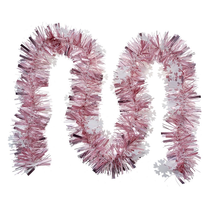 65557 Christmas garland 200 cm Pink Plastic