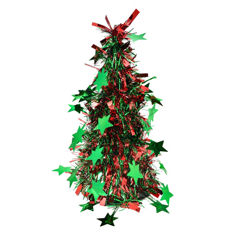 65539S Christmas Decoration Christmas Tree Ø 12x25 cm Red Plastic