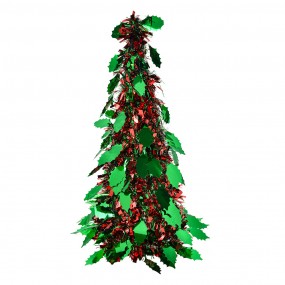 265540L Weihnachtsdekoration Weihnachtsbaum Ø 18x46 cm Rot Kunststoff