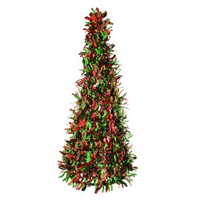 265543L Christmas Decoration Christmas Tree Ø 18x48 cm Red Plastic