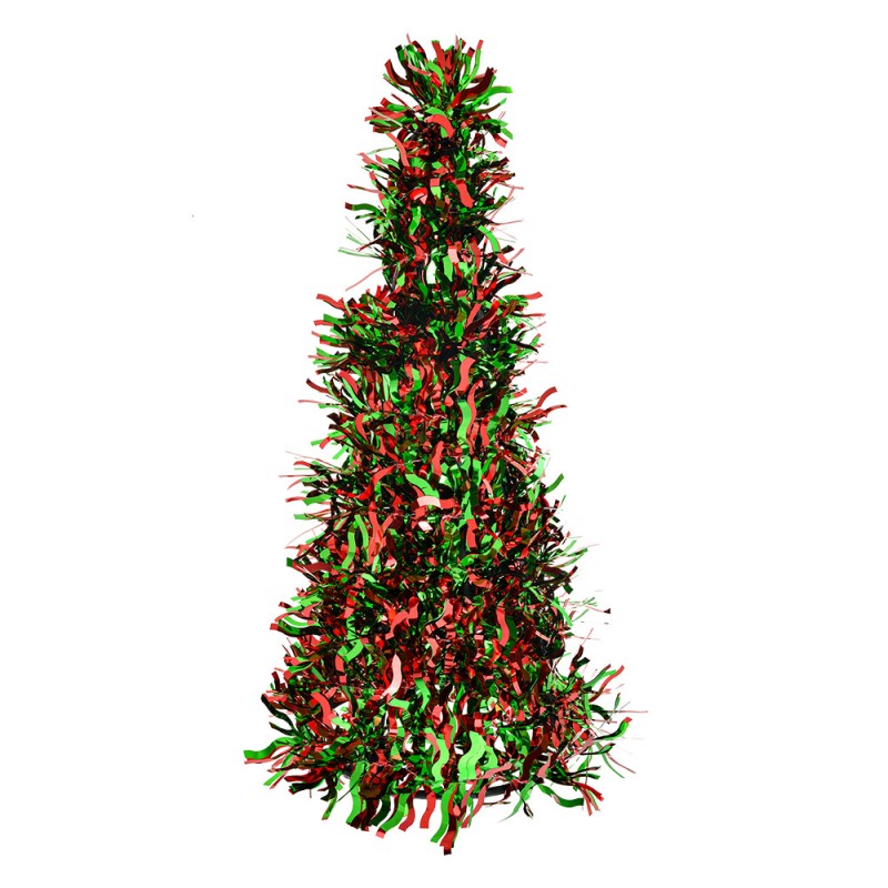 65543M Christmas Decoration Christmas Tree Ø 17x38 cm Red Plastic
