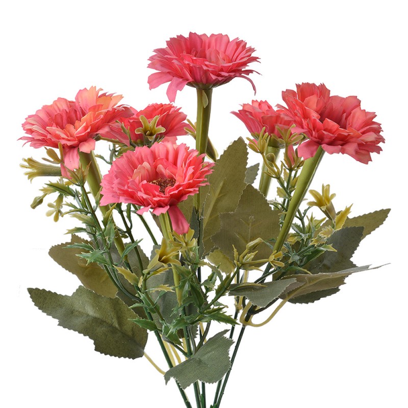 6PL0246 Fleur artificielle 30 cm Rose Plastique
