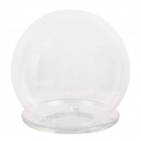 26GL4445 Cloche Ø 12x12 cm Transparent Glass Round