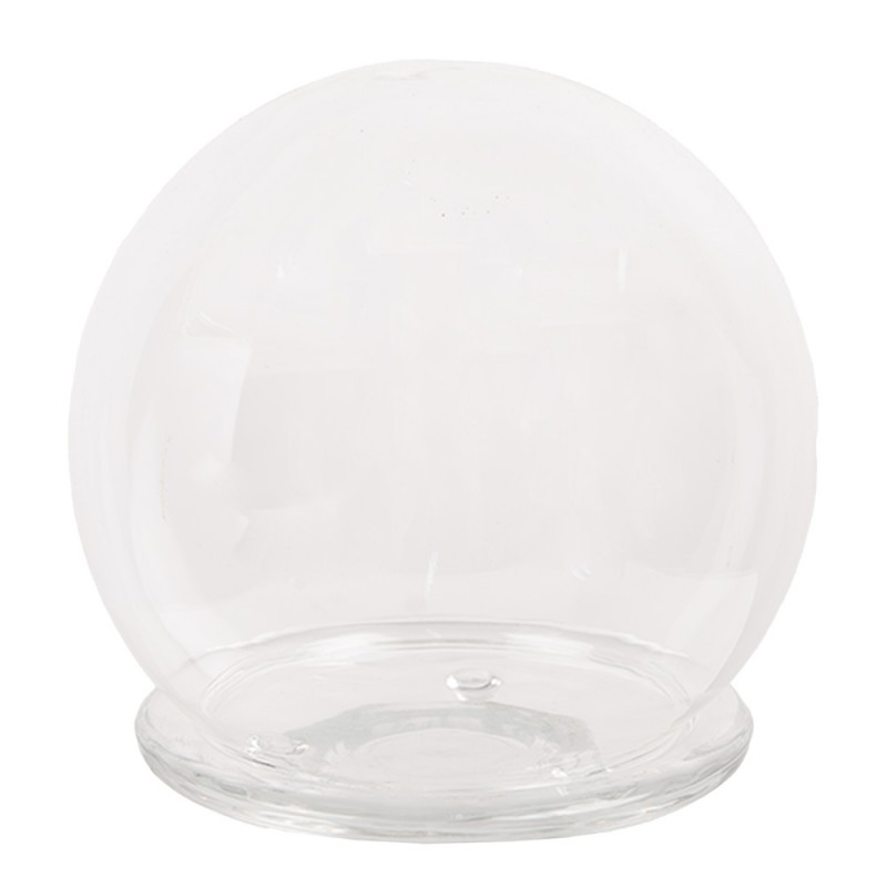 6GL4445 Cloche Ø 12x12 cm Transparent Glass Round