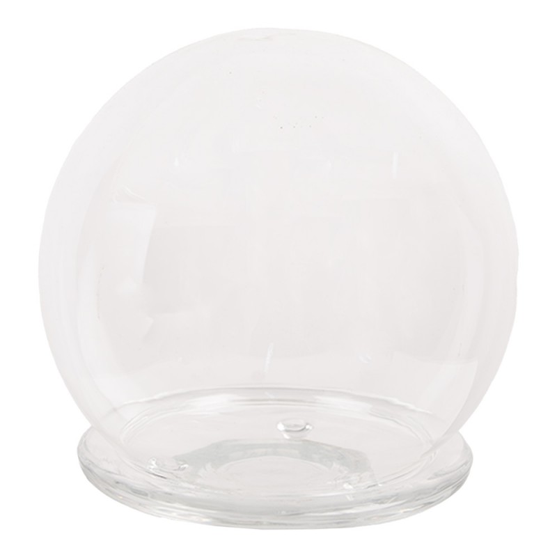 6GL4446 Cloche Ø 15x16 cm Transparent Glass Round