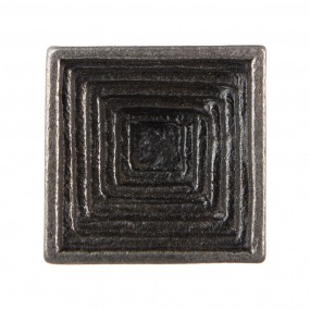 264487 Türknauf 3x3x4 cm Grau Metall Quadrat Möbelknopf