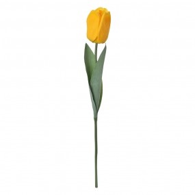 26PL0235 Fiore artificiale Tulipano 50 cm Giallo Plastica