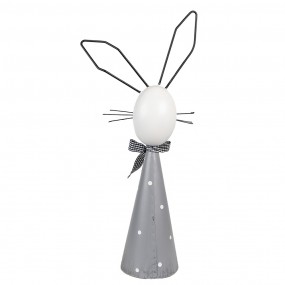 26Y5593 Decorative Figurine Rabbit 48 cm Grey Iron