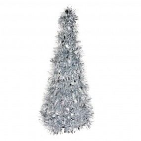 265541M Christmas Decoration Christmas Tree Ø 16x38 cm Silver colored Plastic