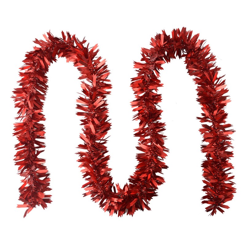 65562R Christmas garland 200 cm Red Plastic