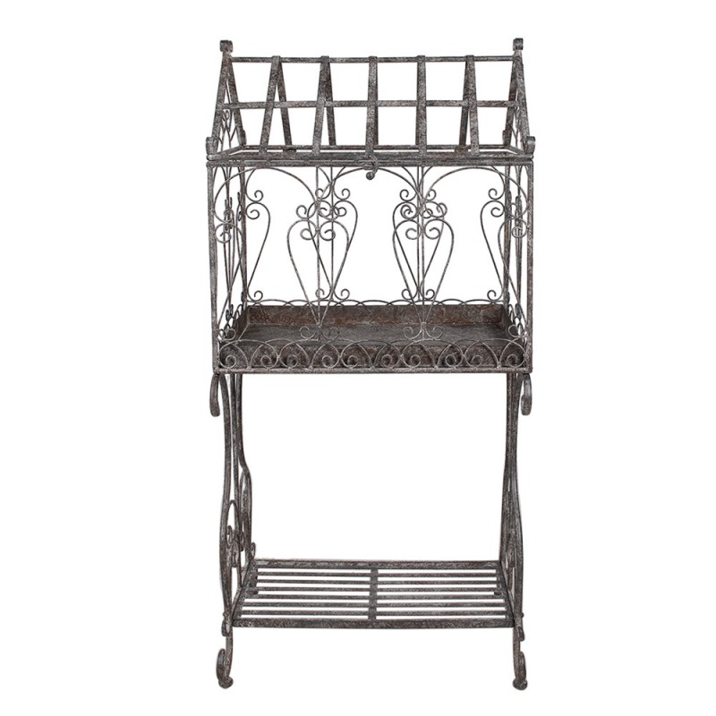 6Y5551 Plant Holder 48x36x102 cm Brown Iron Plant Stand