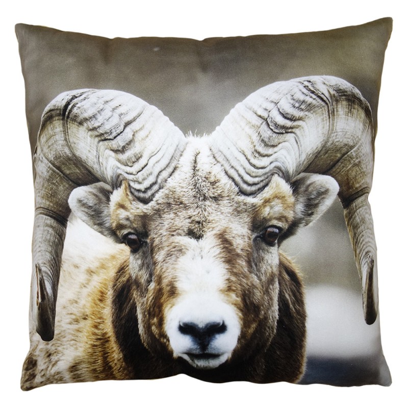 KT021.335 Cushion Cover 45x45 cm Brown Polyester Pillow Cover