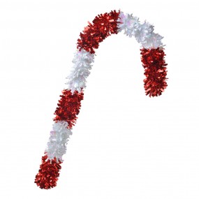 265472S Décoration de Noël Canne en sucre d'orge 72 cm Rouge Blanc Plastique