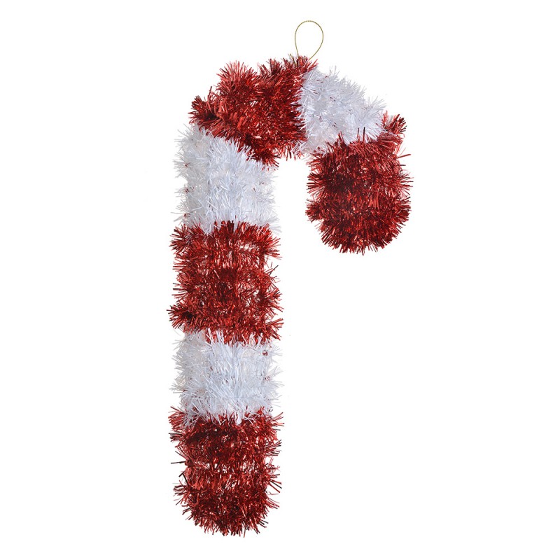 65474 Christmas Decoration Candy Cane 36 cm Red White Plastic