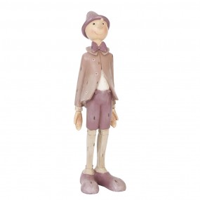 26PR0357 Figur Pinocchio 9x8x30 cm Rosa Polyresin Wohnaccessoires