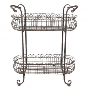 25Y1204 Plant Holder 69x30x82 cm Brown Iron Plant Stand