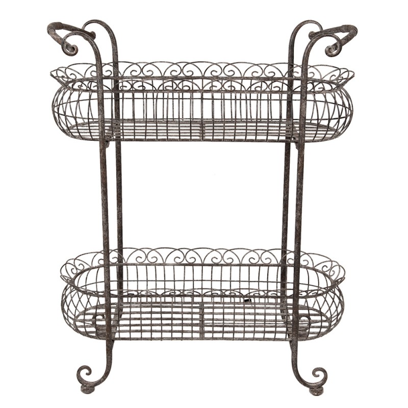 5Y1204 Plant Holder 69x30x82 cm Brown Iron Plant Stand