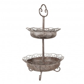 25Y1205 2-Tiered Stand Ø 37x61 cm Brown Iron