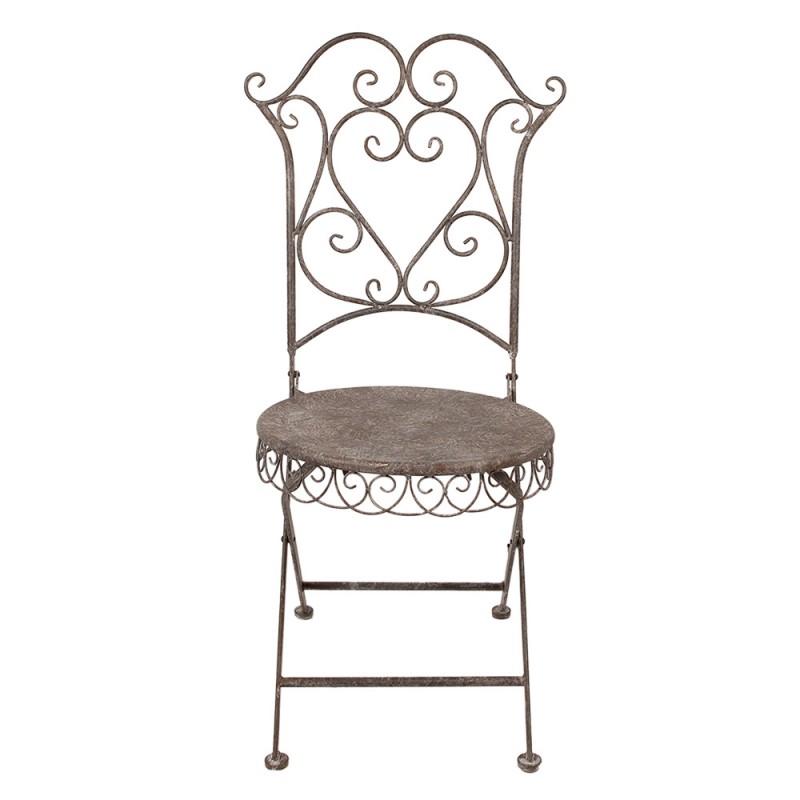 5Y1207 Garden Chair 49x49x95 cm Brown Iron