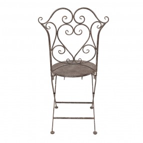 25Y1207 Garden Chair 49x49x95 cm Brown Iron