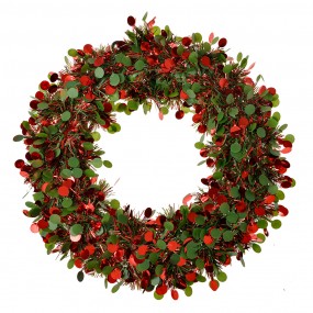 265488 Christmas wreath Ø 30 cm Red Plastic
