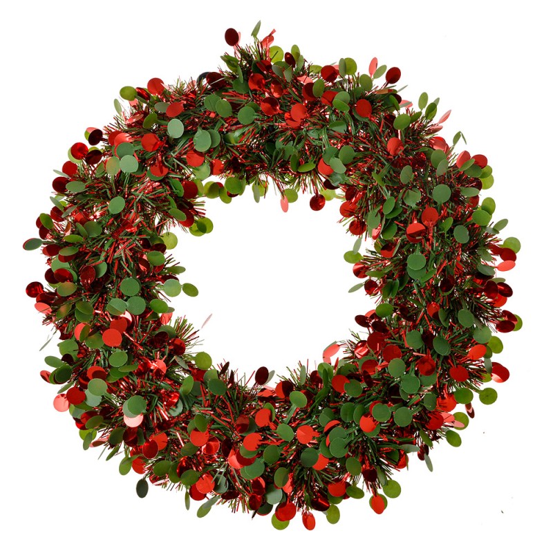65488 Christmas wreath Ø 30 cm Red Plastic