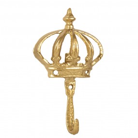 26Y5547 Wall Hook Crown 17 cm Gold colored Iron